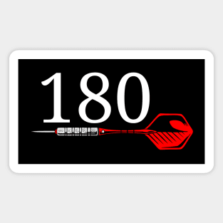 Perfect Score Darts Tee - "180" Maximum Throw Shirt Magnet